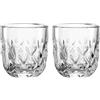 LEONARDO HOME GOCCE Bicchieri da espresso - 6 pezzi - 60 ml - 6 tazze da caffè - vetro espresso per portafiltro - lavabile in lavastoviglie - struttura a goccia - trasparente - design trasparente