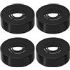 IUSOT 4 rubinetti doccia rosette 3 misure in 1 (nero, 70 x 30 mm), rosetta per tubo di riscaldamento, copertura per tubi termosifoni, rubinetti e accessori doccia