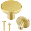 Vandicka Pomelli Dorati per Mobili, Maniglie in Ottone per Cassetti e Porte, Pomelli Esagonali per Armadi, Armadio da Cucina, Cassettiere, Comò, 35x20mm, con Viti in 2 Misure (4 pezzi color oro)