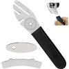 Vidsmow 3 PCS Chiave Disco Freno Bicicletta, Regolatore Disco Freno, Strumento di Correzione Deformazioni Disco Freno con Impugnatura Ergonomica Antiscivolo per MTB, Bici da Corsa e City Bike