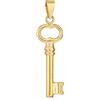 NKlaus catena ciondolo chiave 333 oro giallo 8 carati 23,5x7,5mm amuleto ciondolo 14406