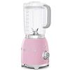 Smeg, Frullatore da Tavolo BLF01PKEU 1,5 L, 4 Livelli di Velocità, 3 Funzioni Smoothie, Pulse e Tritaghiaccio, Blocco Motore e Tappo Dosatore, Base Antiscivolo, Avvolgicavo Integrato, 800W, Rosa