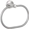 Angle Simple Asciugamano anello in nichel spazzolato, angolo semplice SUS304 in acciaio inox portasciugamani unico, porta asciugamani a forma ovale, moderno