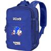 Sonic The Hedgehog - SEGA Action-Zaino Grande da Viaggio Mercury 47x23x33cm, Blu, Capacità 35 L
