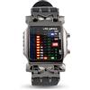 DAUERHAFT Orologio Impermeabile a LED, Orologio da Polso elettronico da Donna con Data Elettronica, Display Binario accurato con Cinturino Regolabile in PU