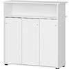 Schildmeyer Bancone reception, materiale a base di legno, bianco, 107 x 44 x 111 cm