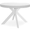 Menzzo miriade Tavolo, Legno, Bianco, L260 x P110 x H75 cm