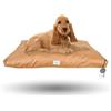Ligo Tommy - Materasso per Cani Idrorepellente e AntiGraffio, Realizzato in Italia. Cuscino Sfoderabile Lavabile Cuccia per Cane per uso Interno Esterno.Materassino cani. (S: 70 x 50 cm, CARAMELLO)