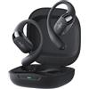 SHOKZ NEW OpenFit 2+ Cuffie Open-Ear con Audio Dolby, Auricolari Comodi con Ganci Morbidi, 48H di Riproduzione, Resistenza all'Acqua IP55, Ricarica Rapida USB-C e Wireless, Custodia Inclusa, Nero