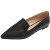 Feversole Women's Loafer Flat Pointed Mocassini da Donna alla Moda con Punta Piatta e comode Scarpe da Ufficio da Guida