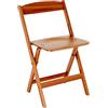 Foppapedretti Luna Sedia pieghevole, Dimensioni aperto: H 75 x D 50 x L 43 cm, 3.3 kg, Noce