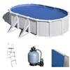 Gre Atlantis Ovale 610x375x132cm - Piscina fuori terra in acciaio