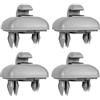 JDCMEI 4 pezzi Supporto Parasole per Auto, Clip di Fissaggio del Parasole per Auto, Gancio di Fissaggio per Parasole per Auto Clip per Visiera Auto Grigio