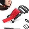 NQEUEPN Kit Fibbia a Sgancio Rapido per Casco, Motocicletta Fibbia per Cinturino Sottogola per Cinturino Sottogola Fino a 2,5cm Sgancio Rapido per Anello a D Metà 3/4 Casco Integrale (Rosso)
