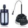 Haishine Tappo Serbatoio Olio Combustibile Tappi Serbatoio Motosega per STIHL MS171 MS181 MS200 MS210 MS200T MS211 MS192 MS192T MS230 MS240 MS250 MS260 MS340 MS360 + Filtro MS180
