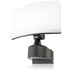 HUBER Faretto LED - 30 W, 3300 lm - per il montaggio a parete e ad angolo - Faretto LED per esterni, faretto a LED, faretto da cortile, IP65, antracite