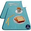 LIBRNTY 2 Pezzi Tappetino scolapiatti Assorbente,Tappetino per Asciugare Piatti,Tappetino Spugna Cucina,Tappetino Assorbente per Lavare Bicchieri,lavello e stoviglie 38x50cm,Aggiornato nel 2025