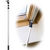 Winhux® Asta telescopica per finestre progettata per gestire i lucernari finestre da tetto Velux® e per tapparelle, 1.2-3.0m Silver
