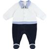 Chicco Tutine In Ciniglia Con Apertura Entrogamba Neonato/Neonata 0-24 mesi, Blu, 6 mesi, Designed in Italy