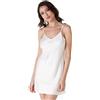 LOVABLE Sottoveste Elegance in Satin Donna, Avorio, S
