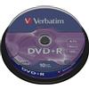 Verbatim® DVD+R - Confezione da 10 dischi da 4,7 GB, 16 x (10 pezzi), 1 co (DVD)