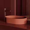 OMNIRES OVO lavabo da appoggio, OVOUNTE, OVO terracotta opaco [Lavabi > Lavabi da Appoggio]