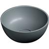 OMNIRES SHELL lavabo da appoggio, SHELL350UNAG, SHELL ash grey matt [Lavabi > Lavabi da Appoggio]