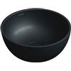 OMNIRES SHELL lavabo da appoggio, SHELL350UNBLV, SHELL black lava matt [Lavabi > Lavabi da Appoggio]