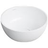 OMNIRES SHELL lavabo da appoggio, SHELL350UNBM, SHELL bianco opaco [Lavabi > Lavabi da Appoggio]