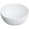 OMNIRES SHELL lavabo da appoggio, SHELL350UNBP, SHELL bianco [Lavabi > Lavabi da Appoggio]