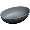OMNIRES SHELL lavabo da appoggio, SHELL500UNAG, SHELL ash grey matt [Lavabi > Lavabi da Appoggio]