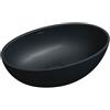 OMNIRES SHELL lavabo da appoggio, SHELL500UNBLV, SHELL black lava matt [Lavabi > Lavabi da Appoggio]