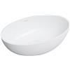 OMNIRES SHELL lavabo da appoggio, SHELL500UNBM, SHELL bianco opaco [Lavabi > Lavabi da Appoggio]