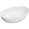OMNIRES SHELL lavabo da appoggio, SHELL500UNBP, SHELL bianco [Lavabi > Lavabi da Appoggio]