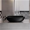 OMNIRES SHELL lavabo da appoggio, SHELLUNBLV, SHELL black lava matt [Lavabi > Lavabi da Appoggio]