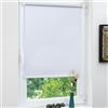 Grandekor Tenda a Rullo Oscurante Senza Forare Bianco 75l x 230A cm(Tessuto 71cm) Blackout Protezione Solare per Finestre e Porte Interne Montaggio Flexibile (Con/Senza Fori) avvolgibile