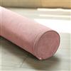 DUOLEH Cuscino cilindrico rotondo con supporto per collo, per divano, letto, auto, cuscino per testiera, ottimo per massaggi e yoga, cuscino per bracciolo (50 x 10 cm, rosa)