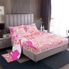 Loussiesd Set di lenzuola da ballerina rosa da bambina, con grazioso lenzuolo con angoli con tasca profonda, ballerine, balletto, set di biancheria da letto con 1 federa per cuscino singolo