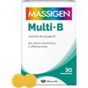 Massigen - Multi B, Integratore di Vitamine del Gruppo B, Riduce Stanchezza e Affaticamento, 30 Compresse, Senza Glutine e Lattosio