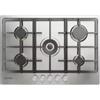 Indesit THP 751 W/IX/I IT 1 Piano Cottura da Incasso a Gas 75 cm 5 Fuochi Acciaio Inox Griglie in Ghisa Linea in acciaio inossidabile - THP751W/IX/I IT1