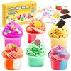JOYIN Set di 6 pezzi di burro, regalo per feste di compleanno per bambini, cloud melma, calendario dell'Avvento, Slime Kit, Slime Schleim per ragazze e ragazzi, regalini di compleanno per bambini