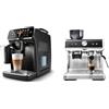 Philips Domestic Appliances Macchina da caffè completamente automatica Philips Serie 5400 - Sistema per il latte LatteGo e GASTROBACK Design Espresso Barista Pro, nero, acciaio inossidabile-argento