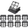 BRUVISH (9 pezzi) Floor One S5 Filtri HEPA di ricambio compatibili con Tineco iFloor 3, Floor One S3, Floor One S5, Floor One S5 Pro 2, Aspirapolvere senza fili per liquidi e solidi, Filtri e accessori