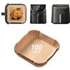 GADITIEK 100 pezzi Carta Forno per COSORI 5,5L 6L Friggitrice ad Aria Turbo Blaze 6L, Teglie Accessori per Air Fryer vaschette per COSORI Friggitrice ad Aria 6L CAF-DC601-KEU 5,5L Cp158-AF