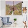 HYNSERV Zanzariera Magnetica Finestra 85x85cm Marrone Zanzariera Magnetica Per Porte Finestre Scorrevole con Magneti Anti Zanzare Insetti,Facile Montaggio per Porte Finestre Balcone