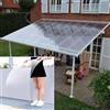 Boracy Pannelli Policarbonato Trasparente, Pannelli Plexiglass x Esterno per Tettoie per Auto, Protezione UV, Facile da Tagliare e Installare
