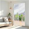 Wzlxcxxy Zanzariera Magnetica 120x250cm | Zanzariera Porta Finestra, Anti-Insetti, Chiusura Automatica - Bianco