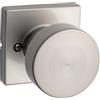 Kwikset 97300-933 Pismo Bedroom/Bathroom Door Knob, Round, Satin Nickel