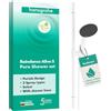 hansgrohe Raindance Alive Select S - Set doccetta per doccia con doccino a risparmio idrico (EcoSmart, 3 getti incl. PowderRain), tubo flessibile (1,60 m) e asta doccia (0,65m), bianco opaco, 24602700