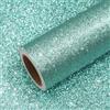 VEELIKE Carta Adesiva Glitterata Aqua Verde Carta da Parati Ottanio Carta Glitter Adesiva Pellicola Adesiva per Mobili Camera da Letto Armadi Pellicola Adesiva Muro Soggiorno Rimovibile 40cm x 300cm